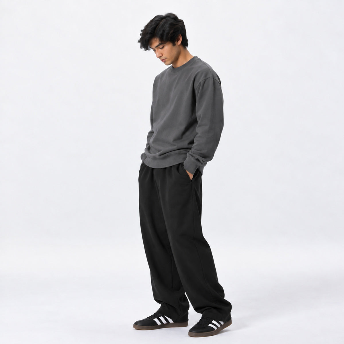 PACK HOODIE NEGRO & PULLOVER GRIS