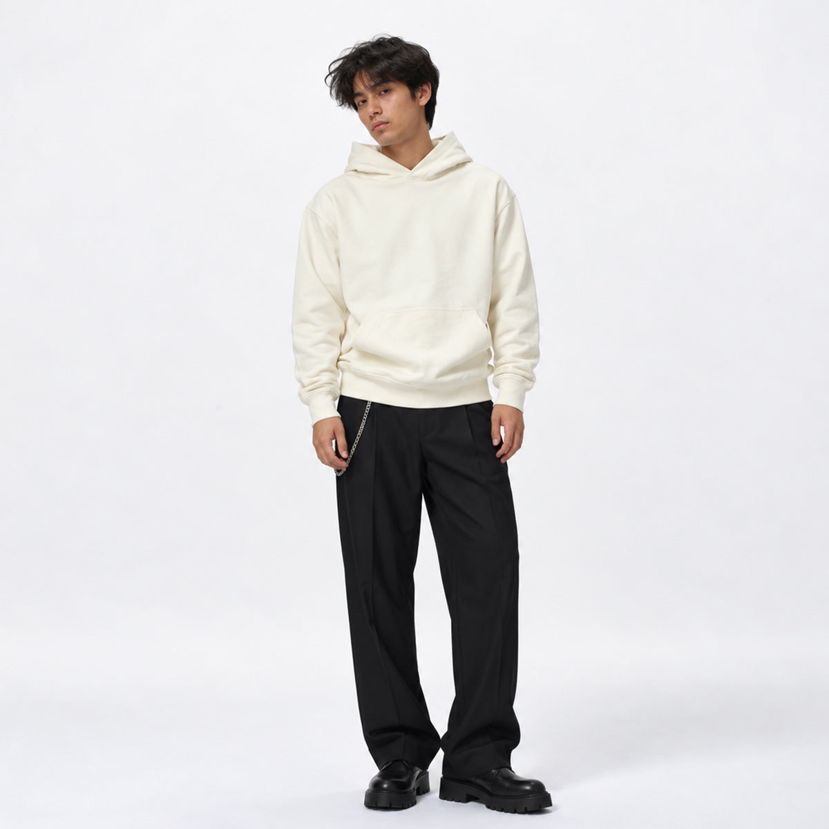 PACK HOODIE HUESO & PULLOVER HUESO