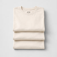 PACK 3 PLAYERAS HUESO