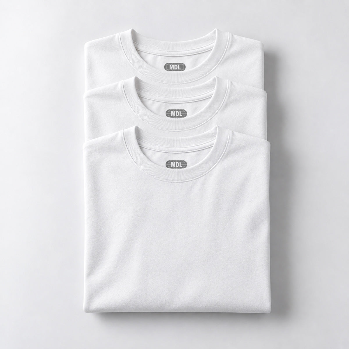 PACK 3 PLAYERAS BLANCAS