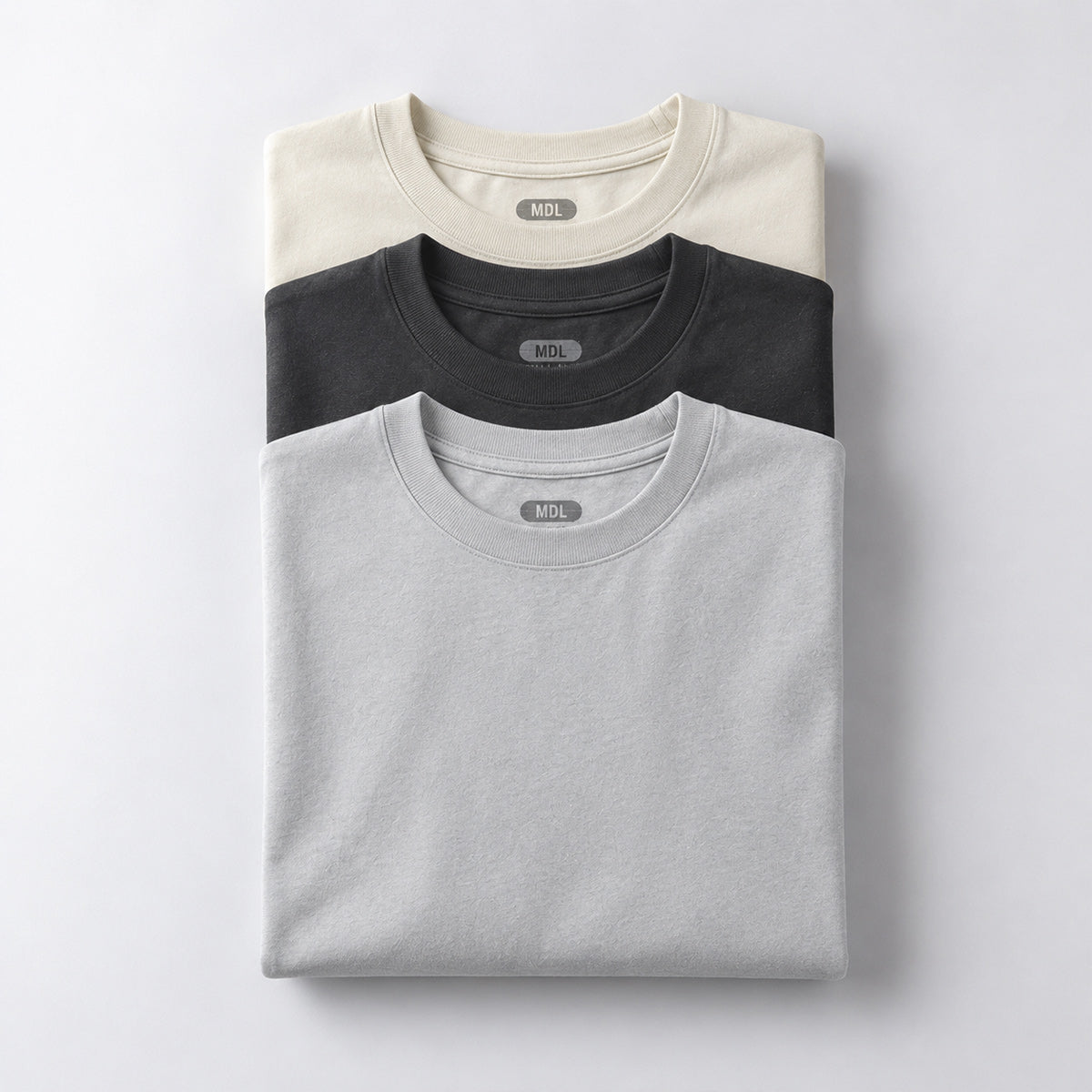 PACK HUESO/CARBÓN/GRIS CLARO