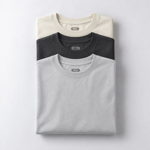 PACK HUESO/CARBÓN/GRIS CLARO