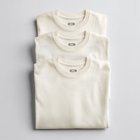 PACK 3 PLAYERAS HUESO