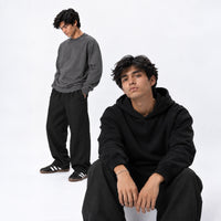 PACK HOODIE NEGRO & PULLOVER GRIS
