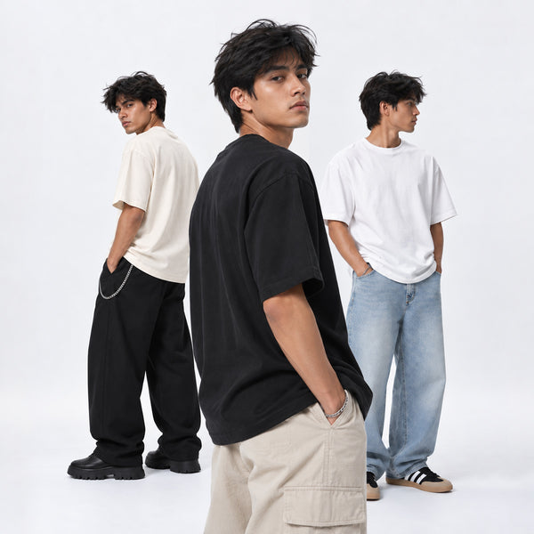 PACK NEGRO/BLANCO/HUESO