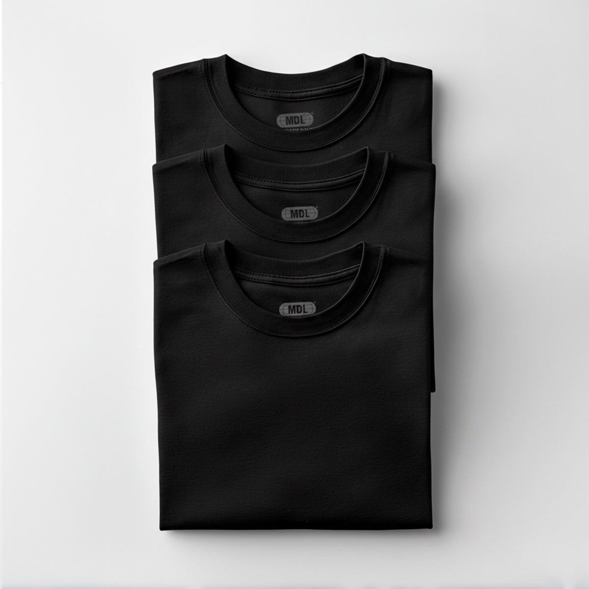 PACK 3 PLAYERAS NEGRAS