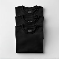 PACK 3 PLAYERAS NEGRAS