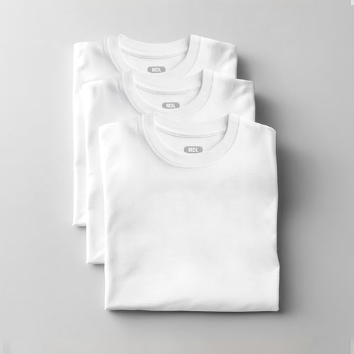 PACK 3 PLAYERAS BLANCAS