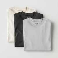 PACK HUESO/CARBÓN/GRIS CLARO