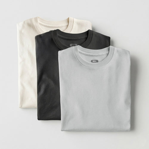 PACK HUESO/CARBÓN/GRIS CLARO