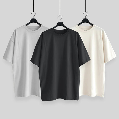 PACK HUESO/CARBÓN/GRIS CLARO